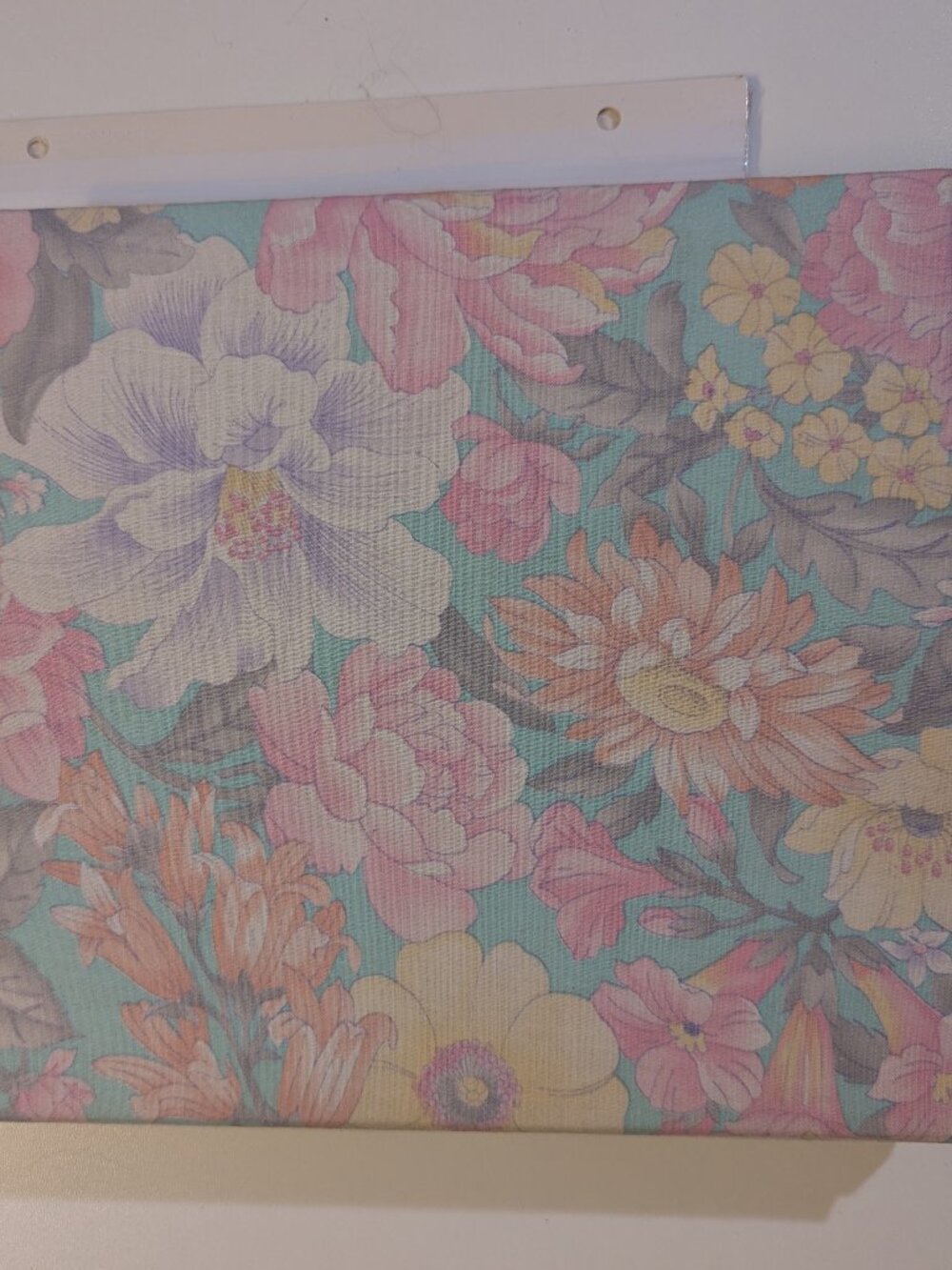 Vintage Quill Mark Pink Floral Photo Album 1980s w/ Extra Pages